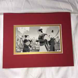 Mulan Li Shang glossy art matted warrior animated